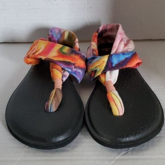 Sanuk Sandals Shoes Yoga Mat Sling 2 Fabric Tie Dye Women's WOMAN'S Size 6 - Picture 5 of 16